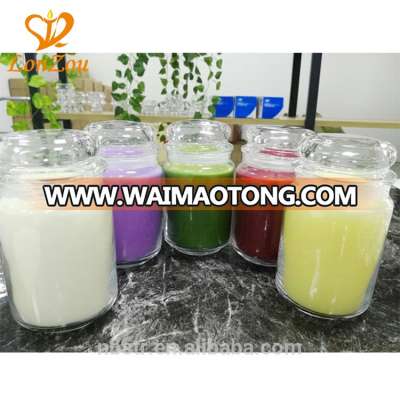 2019 custom home decoration glass candle jar soy scented candle